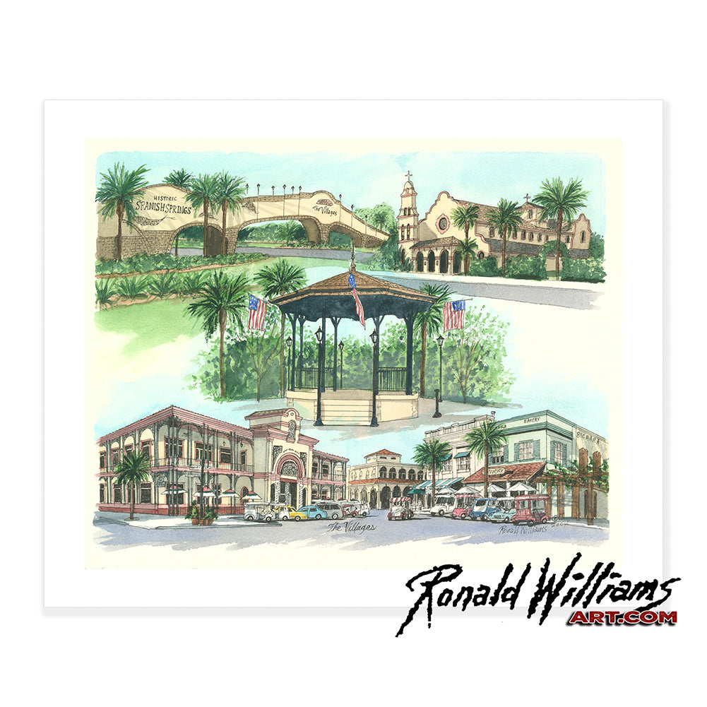 Prints - The Villages Florida Montage