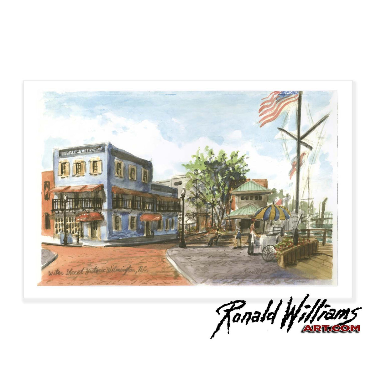 Prints - Historic Wilmington North Carolina Water Street