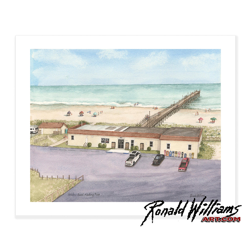 Prints - Holden Beach North Carolina Fishing Pier