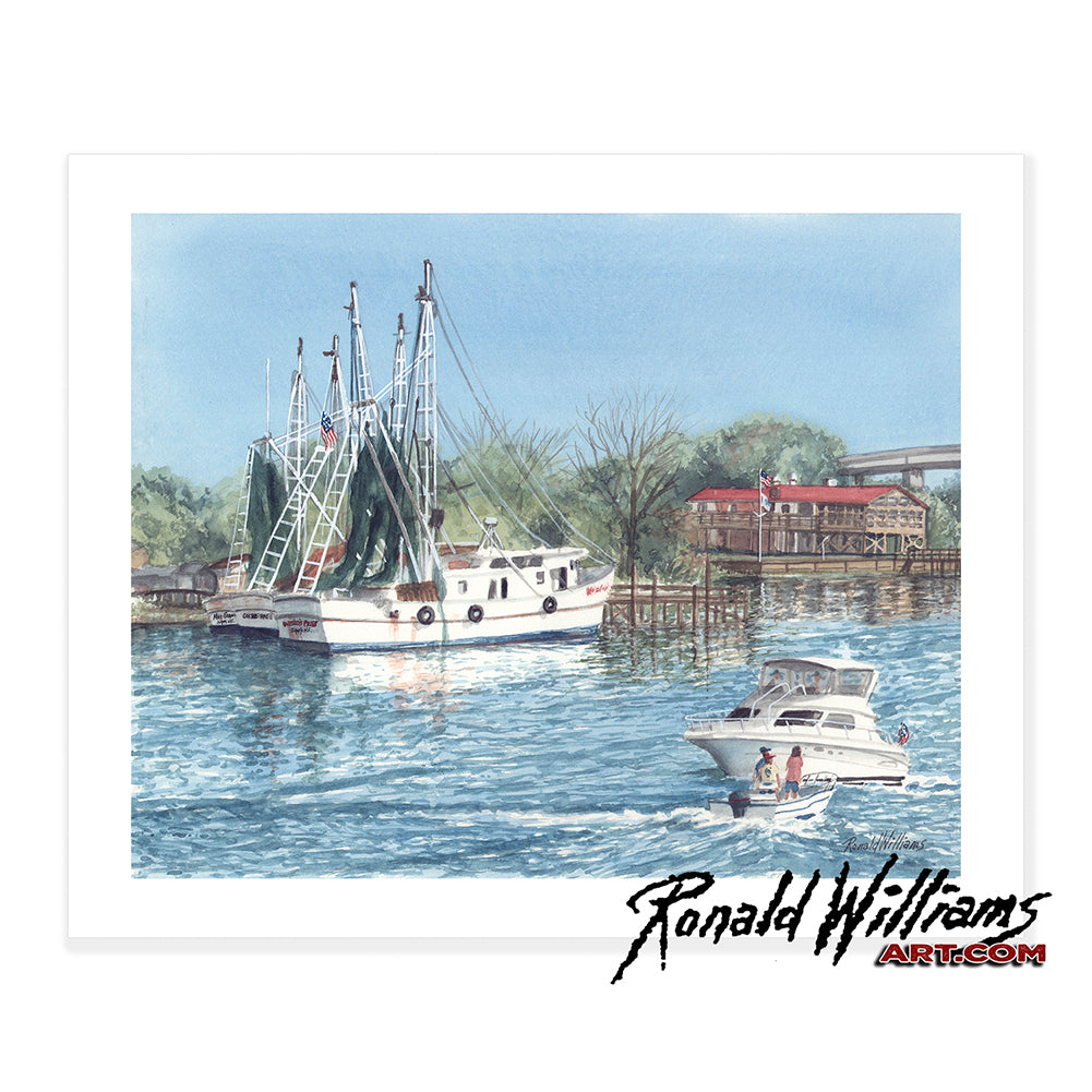 Prints - Holden Beach North Carolina Waterfront