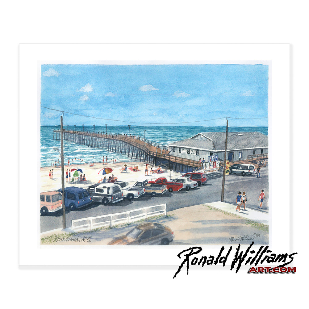 Prints - Kure Beach North Carolina Fishing Pier
