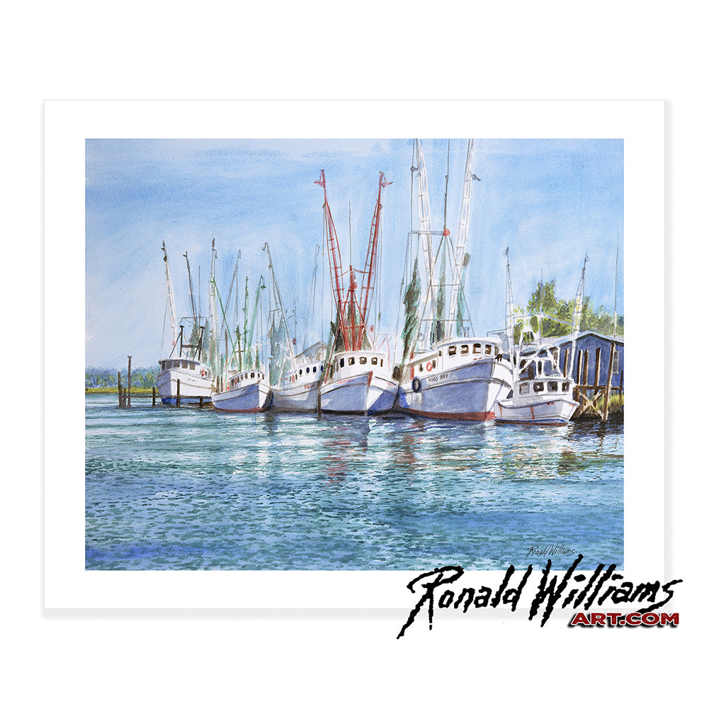 Prints - Shrimp Boats at the Ready