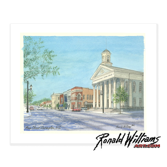 Prints - Main Street In Lexington North Carolina