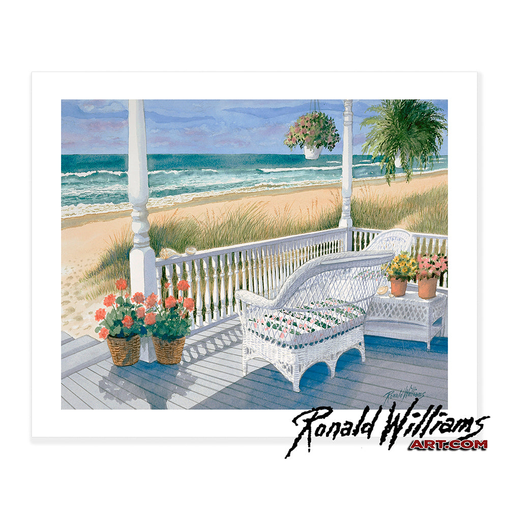 Prints - Enjoy the Beach View from the Porch